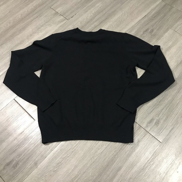 ZARA MAN Argyle V-Neck Black/Gray Sweater size M - Picture 6 of 7